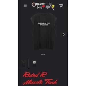 Queens Of The Stone Age Rated R Muscle Tank Shirt Black Men’s Sz 2XL New